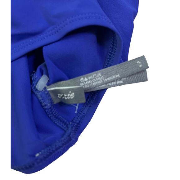 Aerie Fold-Over High Waist Bikini Bottoms | SMALL - Cobalt Blue NEW - Picture 3 of 4